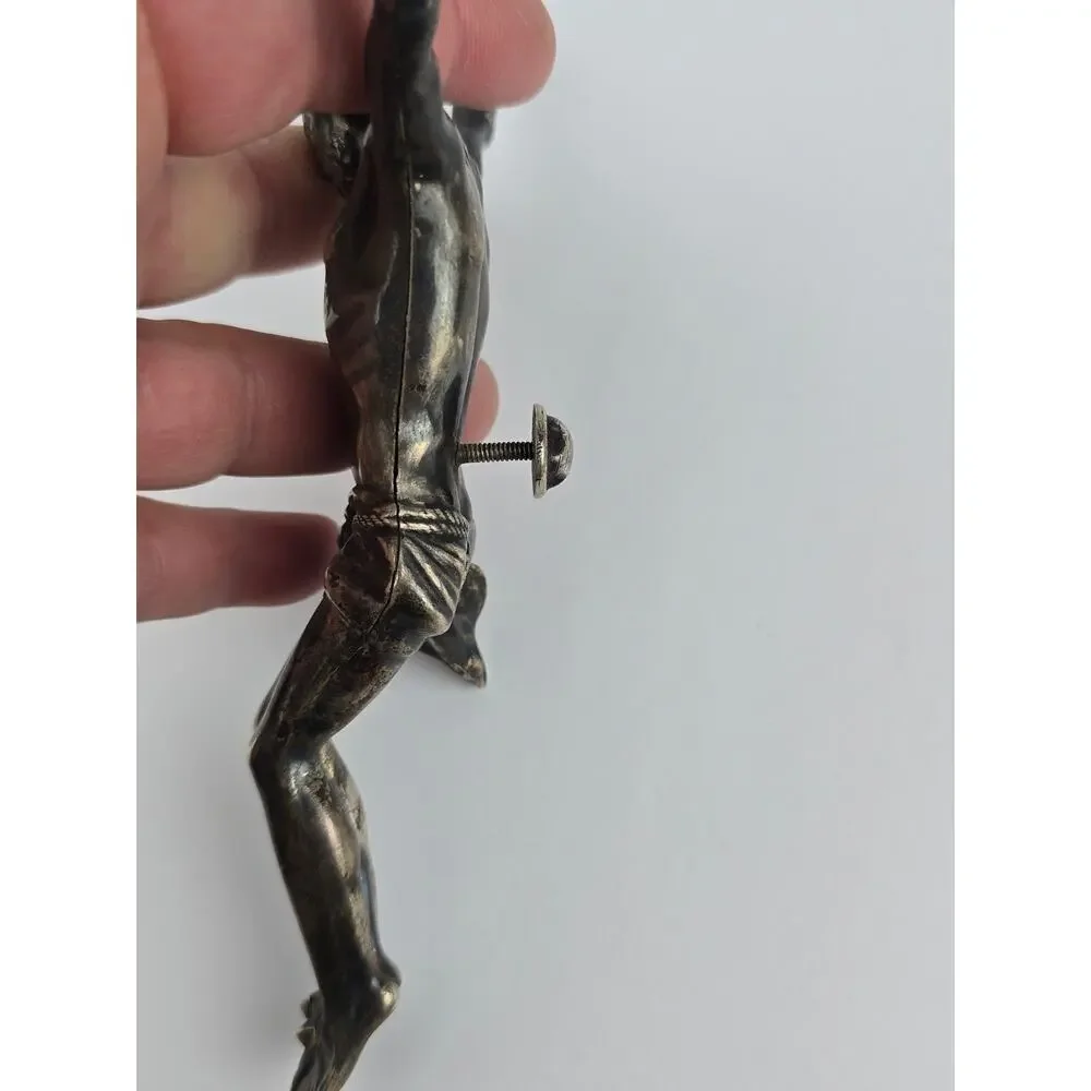 Sterling Silver Corpus ( Crucified Christ ) Jesus Statue Wall Art 7